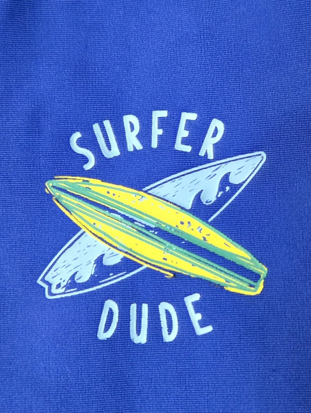 Carter's Toddler Boy Swim Set - Blue Rashguard & Green Surfboard Trunks, Size 4T - Picture 4 of 9